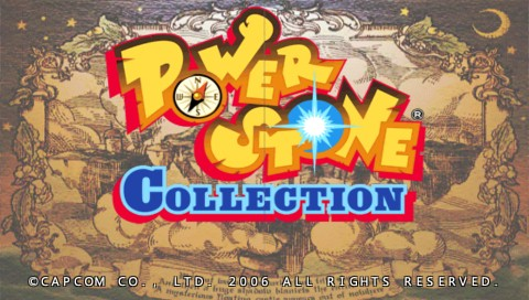 Power Stone Collection title screen for PSP